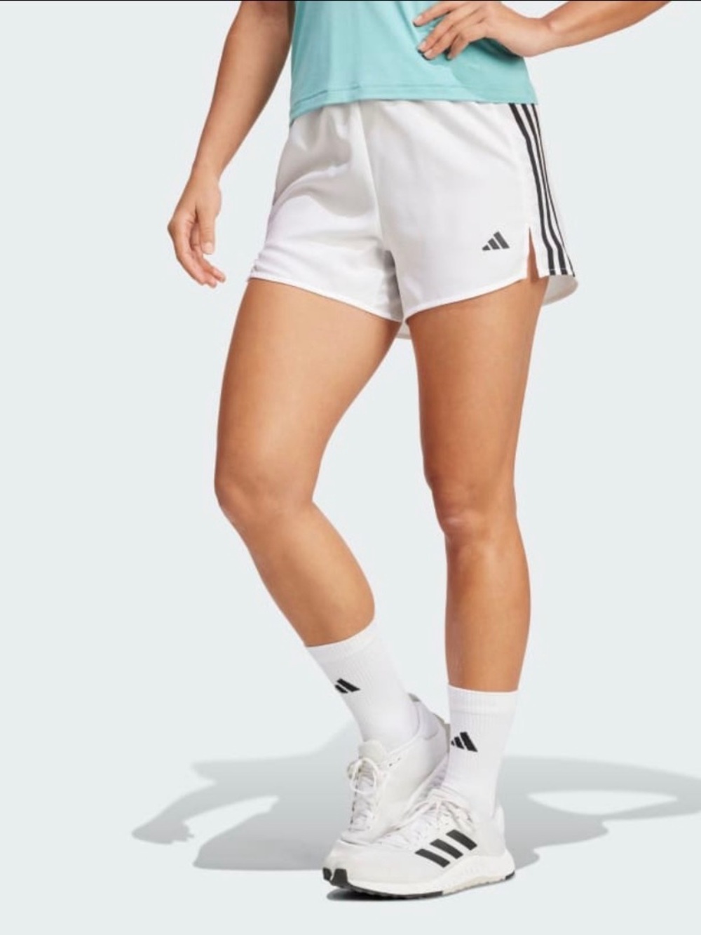 NWT Adidas 3-Stripes High-Rise Training Shorts